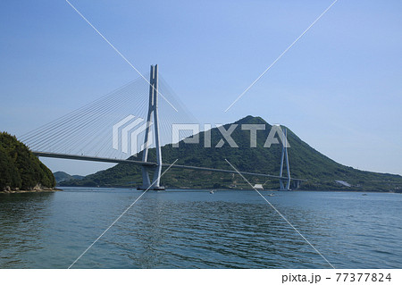 愛媛県今治市　多々羅大橋 77377824