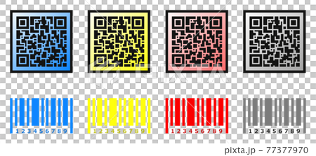 二維碼和條碼示例圖 二維碼和條碼示例圖 77377970