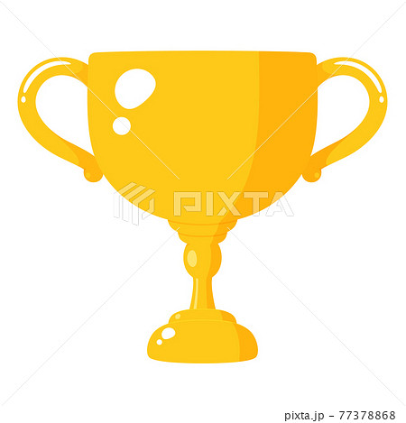 かわいいトロフィーのイラスト 金のイラスト素材