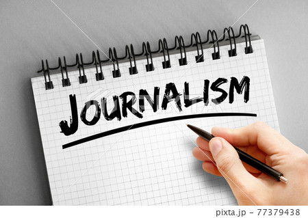 Journalism text on notepad, concept background Journalism text on notepad, concept background 77379438