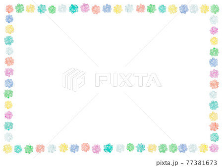 こんぺいとう 金平糖 イラスト リアル フレームのイラスト素材