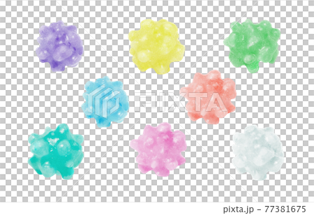 こんぺいとう 金平糖 イラスト リアルのイラスト素材