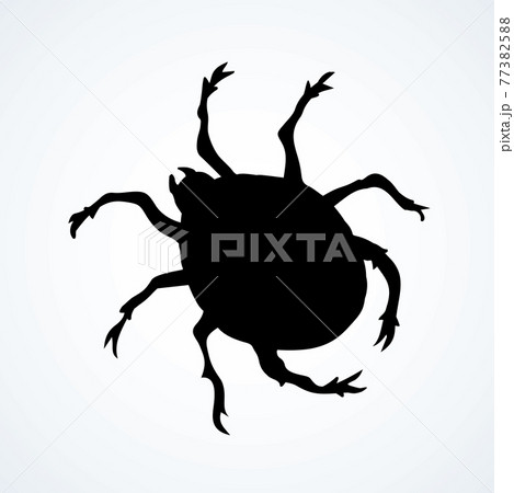 The little mite. Vector doodle symbol 77382588