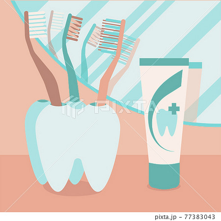 things in bathroom for dental care 77383043