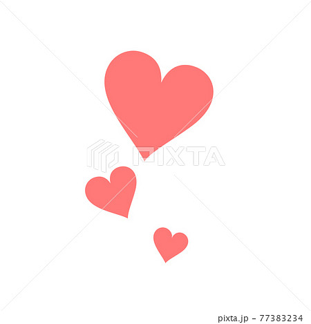 複数のハートマークのイラスト素材 [77383234] - PIXTA 