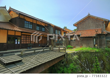 【島根県】大森銀山の石州瓦の町並み（石見銀山） 77383322