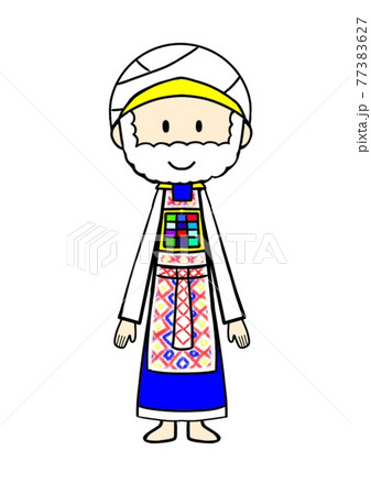 エポデを着た祭司のイラスト 77383627