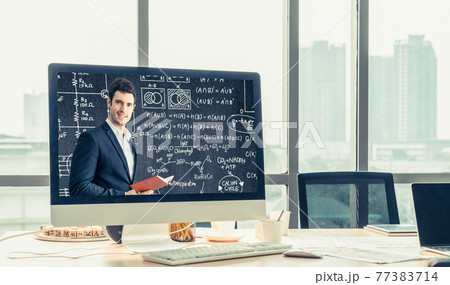 E-learning and Online Education for Student and University Concept. E-learning and Online Education for Student and University Concept. 77383714