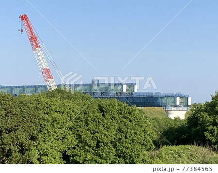 橋梁工事（新流山橋） 77384565