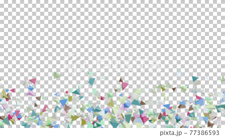 CGピラミッド 下から浮き上がる多数の三角錐 CGピラミッド 下から浮き上がる多数の三角錐 77386593