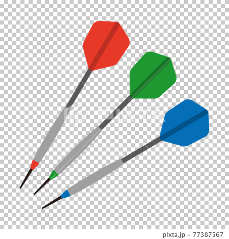 ダーツの矢のイラスト素材