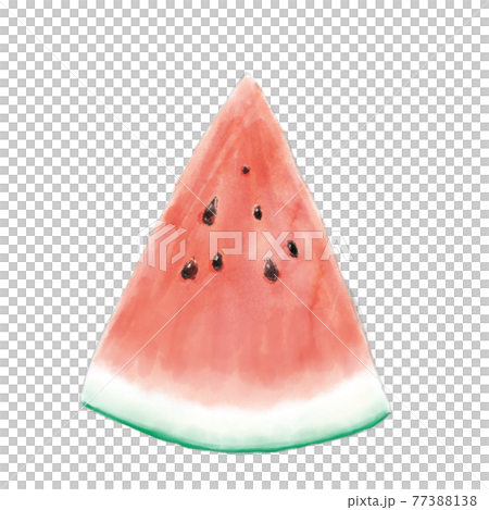 切西瓜紅色插圖 77388138