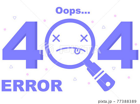 404 Error And Page Not Found Vector Illustration. Lost Connect Problem, Warning Sign, Or Site Breakdown. Landing Page Template 77388389