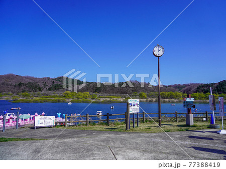 国営みちのく杜の湖畔公園のボート乗り場【宮城県川崎町】 国営みちのく杜の湖畔公園のボート乗り場【宮城県川崎町】 77388419