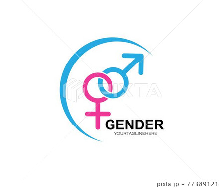 gender icon logo vector illustration 77389121