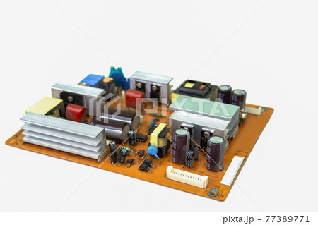 Circuit Board, Plank - Timber, Cut Out, White Color Circuit Board, Plank - Timber, Cut Out, White Color 77389771