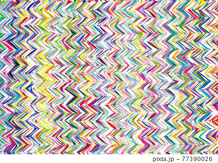 粗く編んだニットのようなカラフルなパターンのイラスト素材