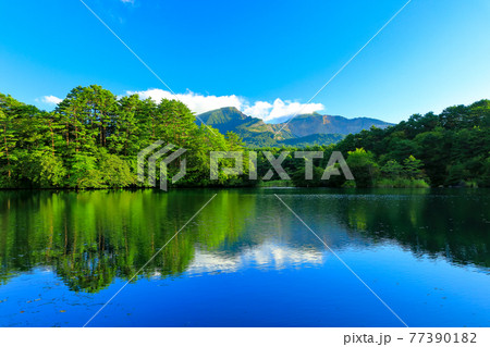 磐梯朝日国立応援　裏磐梯の五色沼湖沼群（毘沙門沼） 77390182