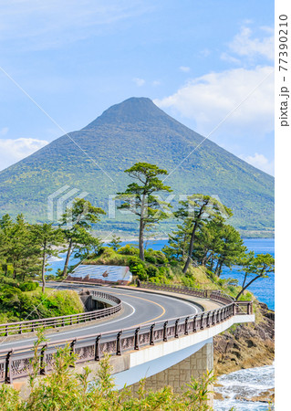 瀬平自然公園から見た開聞岳 鹿児島県南九州市 瀬平自然公園から見た開聞岳 鹿児島県南九州市 77390210
