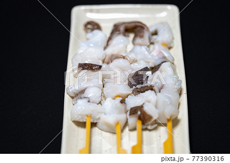 紋甲いかげそ串　七輪で炭火焼き 77390316