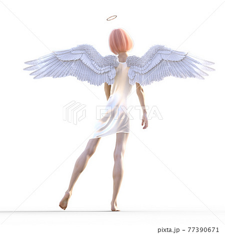 美脚の天使 Perming 3dcgイラスト素材のイラスト素材