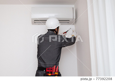 エアコン工事　電源コンセント工事 77392208