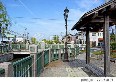 水戸市内を流れる水戸八景のひとつ、備前堀 77393014