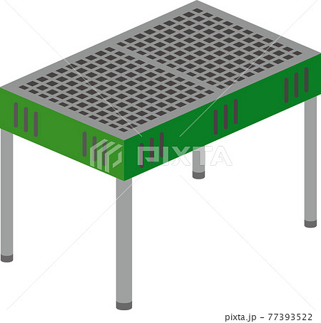 アウトドア用品 バーベキューコンロのイラスト素材