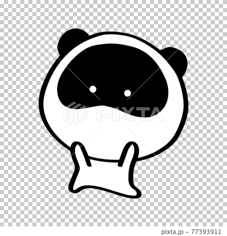 喜ぶ狸01のイラスト素材 77393911 Pixta