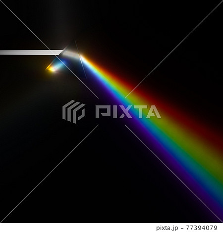 三角柱プリズムの分光の3dイラストのイラスト素材
