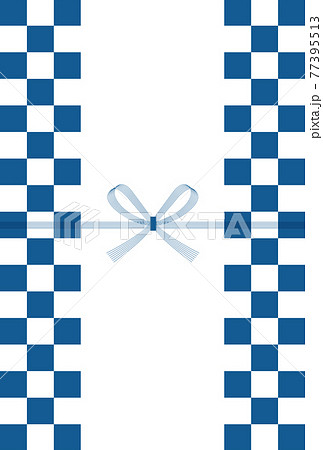 のし お中元 暑中見舞い 和柄のイラスト素材