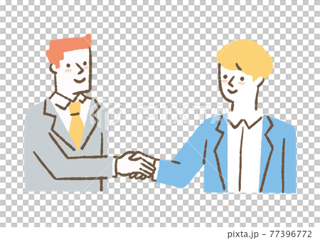 Two businessmen shaking hands 77396772