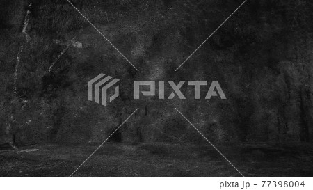 Old black background. Grunge texture. Dark wallpaper. Blackboard Chalkboard Concrete 77398004