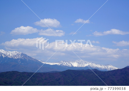 赤石山脈　南アルプス　4月 77399038