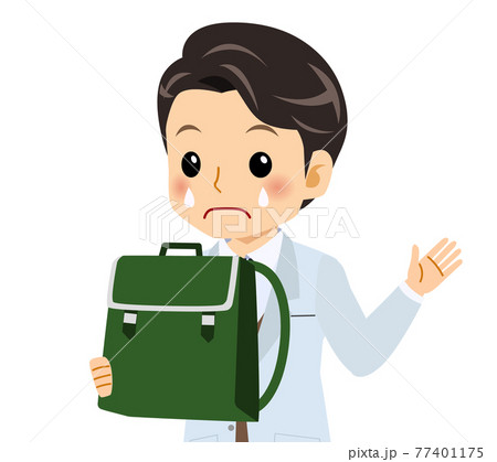 白衣を着た若い男性 77401175