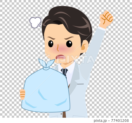白衣を着た若い男性 白衣を着た若い男性 77401208