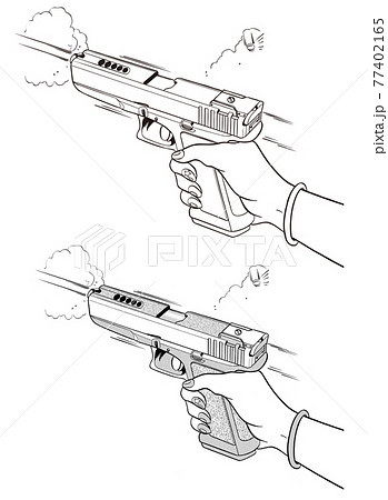 銃 Gun イラスト オーストリア 射撃のイラスト素材