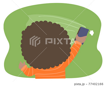 Kid Boy Classroom Blackboard Cleaner Illustration 77402166