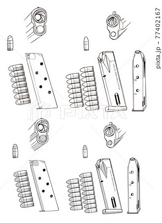 GUN,オート,マガジン,弾丸 77402167