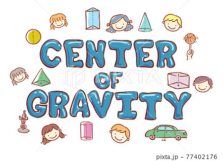 Stickman Kids Center Of Gravity Illustration Stickman Kids Center Of Gravity Illustration 77402176