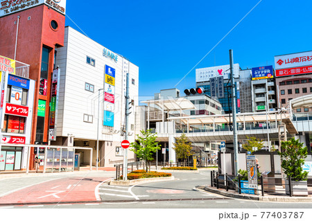 埼玉　川越駅　西口駅前の風景 77403787