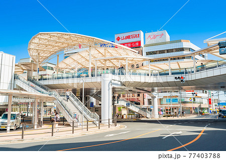 埼玉　川越駅　西口駅前の風景 77403788