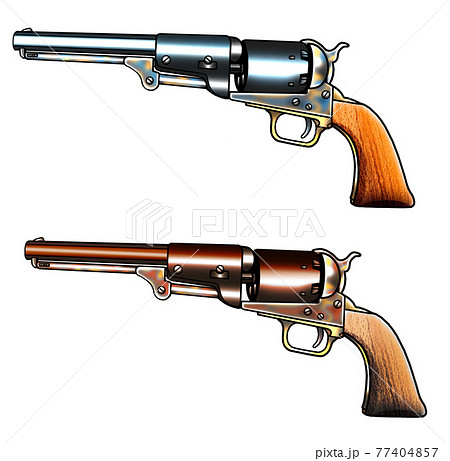 西部劇,ウエスタン,銃,GUN,パーカッション,カラー,色 77404857