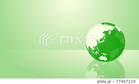 緑色のデジタルネットワーク地球イメージ背景 緑色のデジタルネットワーク地球イメージ背景 77407210