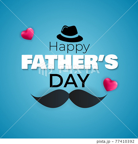 Father's Day Background. Poster, flyer, greeting card, header for website. Vector Illustration 77410392