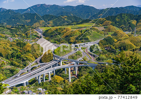 （静岡県）新東名高速道路新清水JCT 77412849