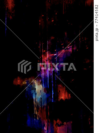 暗闇に光る赤い幻想的なテクスチャ背景 77414582