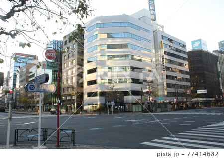 茅場町 永代橋通り_新大橋通り 茅場町一丁目交差点 茅場町 永代橋通り_新大橋通り 茅場町一丁目交差点 77414682