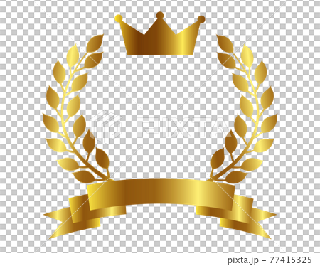 皇冠桂冠絲帶圖標 皇冠桂冠絲帶圖標 77415325