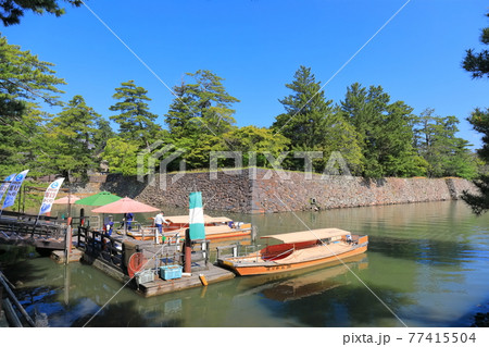 【島根県】松江城の堀川遊覧船乗り場 77415504